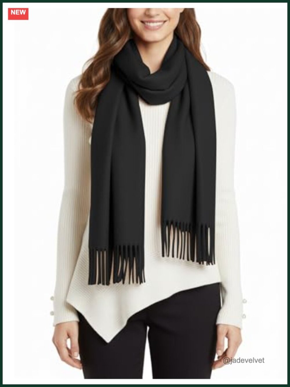 Winter Shawl Wrap for Women, Pure Color Cashmere Long Scarf Pashmina, Wedding